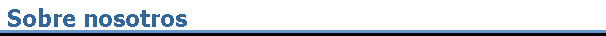 Sobre nosotros